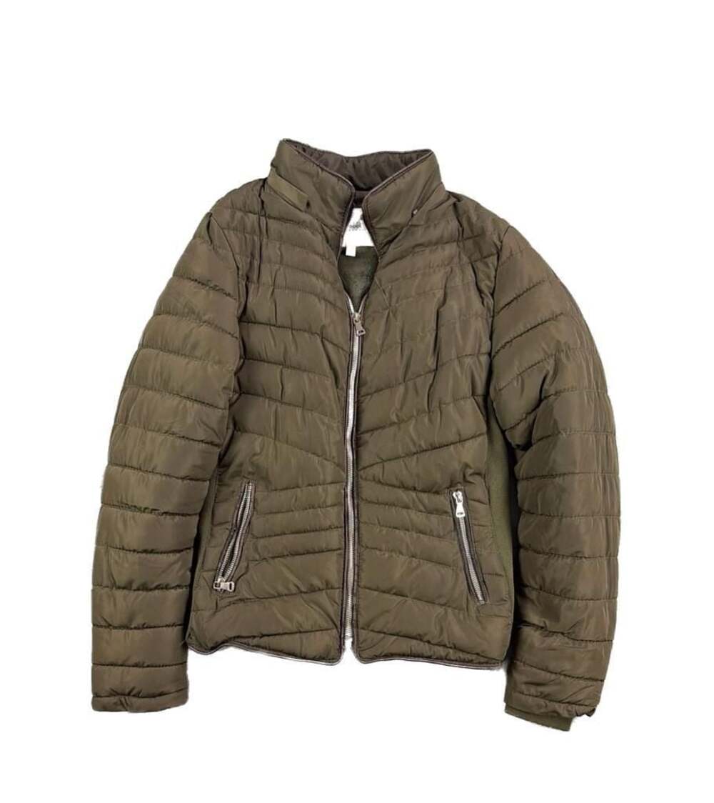 Snobbish Collection Women's Olive Green Quilted Puffer Jacket Size M